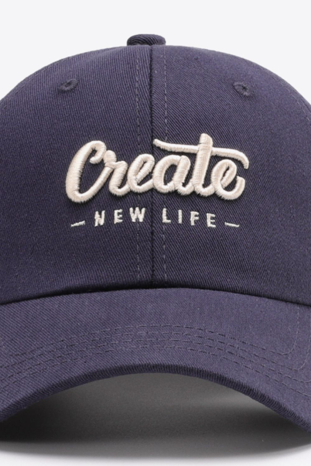 CREATE NEW LIFE Adjustable Cotton Baseball Cap