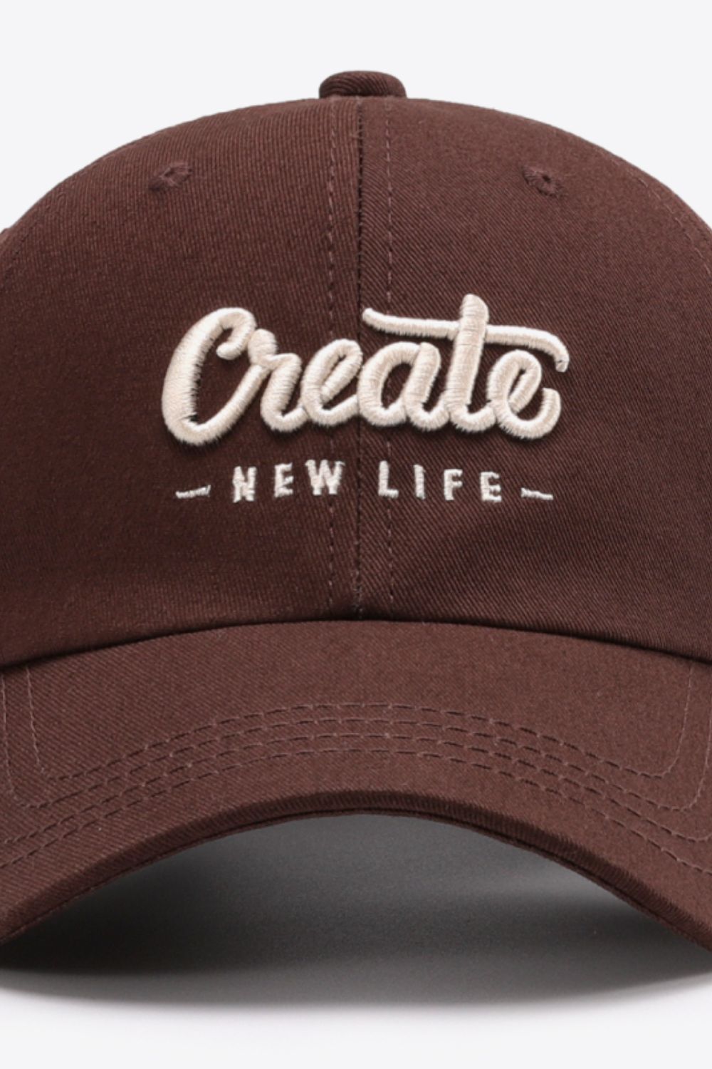 CREATE NEW LIFE Adjustable Cotton Baseball Cap