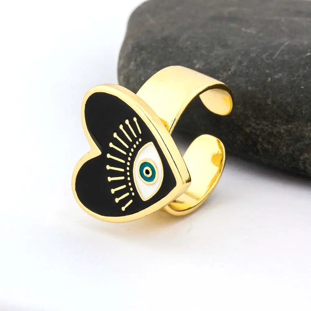 Evil Eye Adjustable Rings For Women