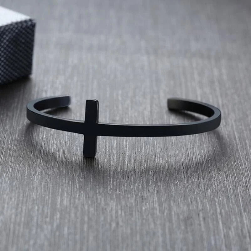 Classic Side Cross Simple Cuff Bracelet 31 Styles Available